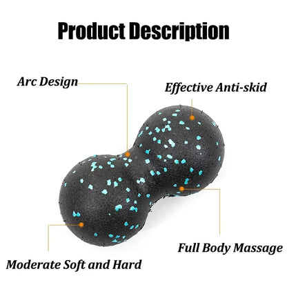 Peanut Massage Ball High-Density Myofascial Release Ball for Muscle Recovery & Pain Relief