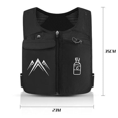 Reflective Running Vest with 500 ml Hydration Bottle