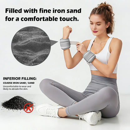 Adjustable Ankle & Wrist Weights – Pair Set Comfortable Wearable Weights for Walking, Running & Strength Training
