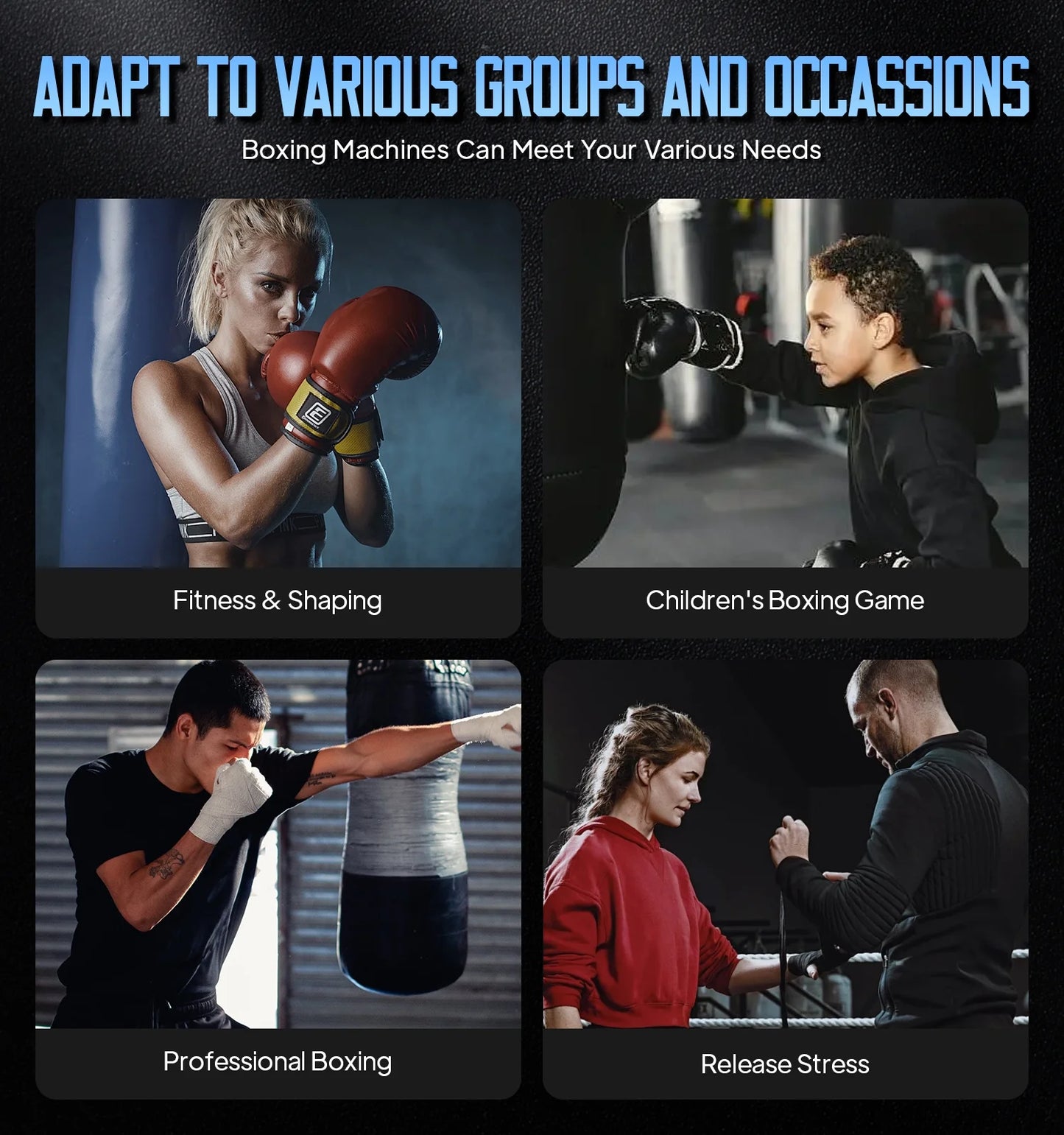 Smart Music Boxing Machine with Gloves Bluetooth Wall-Mounted Boxing Trainer for Interactive Home Workouts