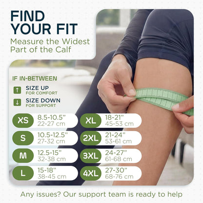 Calf Compression Sleeves Lightweight Leg Support for Running, Recovery & Performance