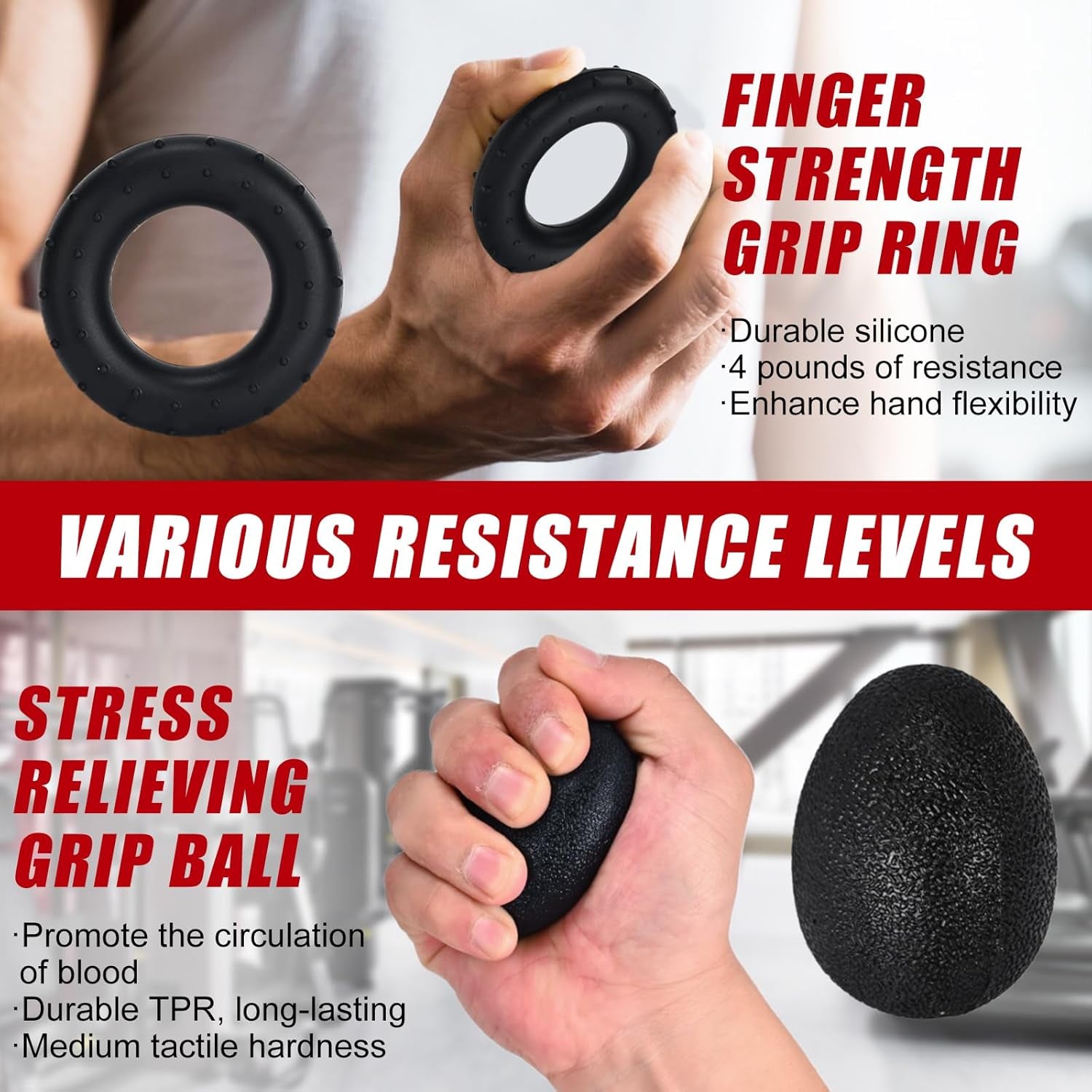 Adjustable Grip Trainer & Forearm Exerciser for Strength, Recovery & Performance