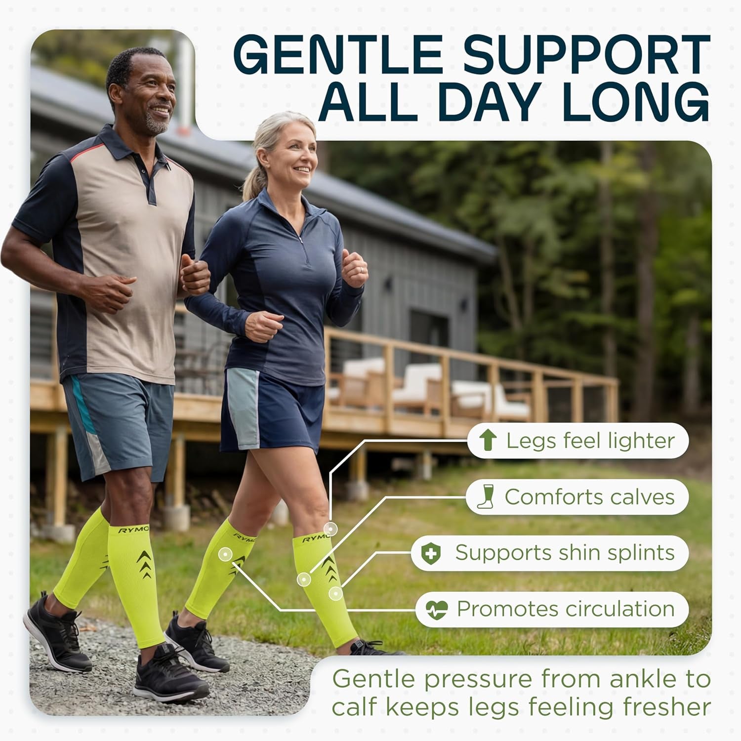 Calf Compression Sleeves Lightweight Leg Support for Running, Recovery & Performance