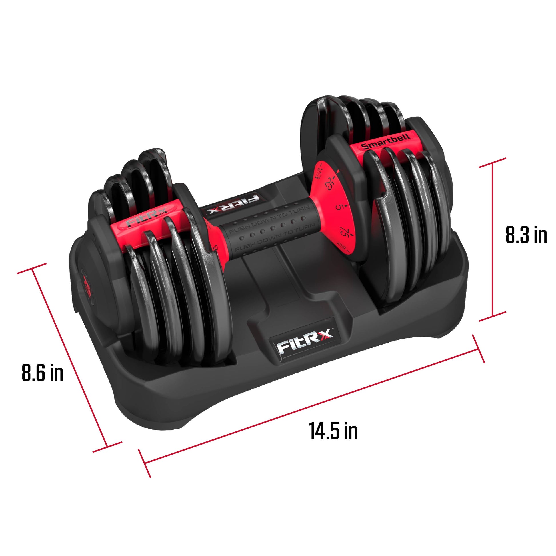 Adjustable Dumbbell Set 9 Weights In 1 Compact System