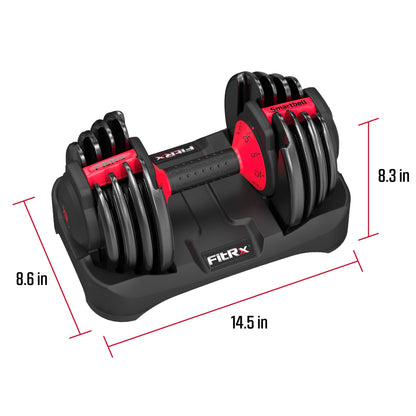 Adjustable Dumbbell Set 9 Weights In 1 Compact System
