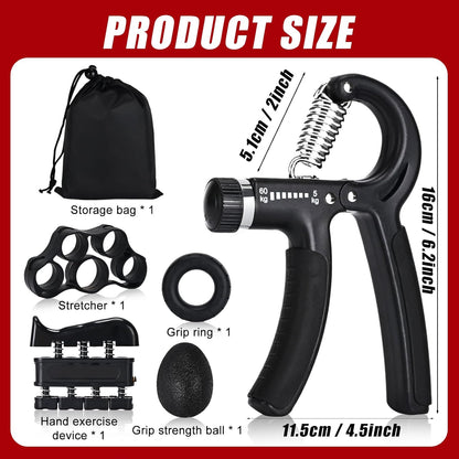 Adjustable Grip Trainer & Forearm Exerciser for Strength, Recovery & Performance