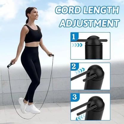 Smart Gravity Ball Jump Rope Cordless Digital Skipping Rope with Counter & Weighted Handles
