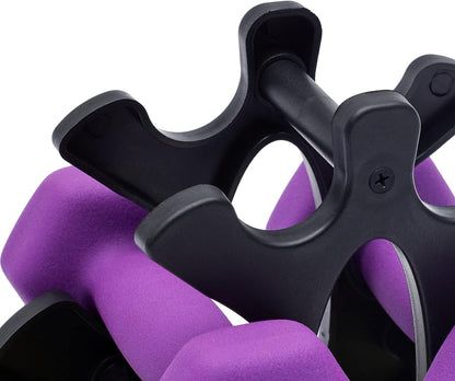 Neoprene Dumbbell Hand Weights Set Comfortable Free Weights for Strength Training & Muscle Toning