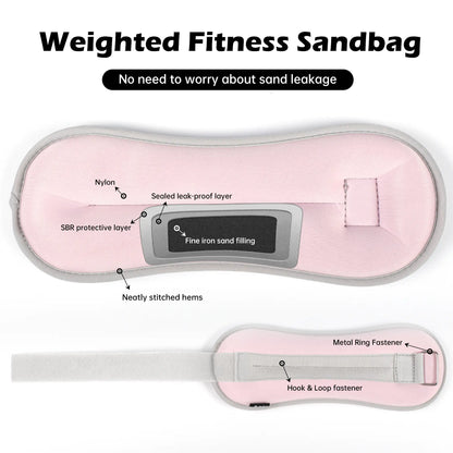 Adjustable Ankle & Wrist Weights – Pair Set Comfortable Wearable Weights for Walking, Running & Strength Training