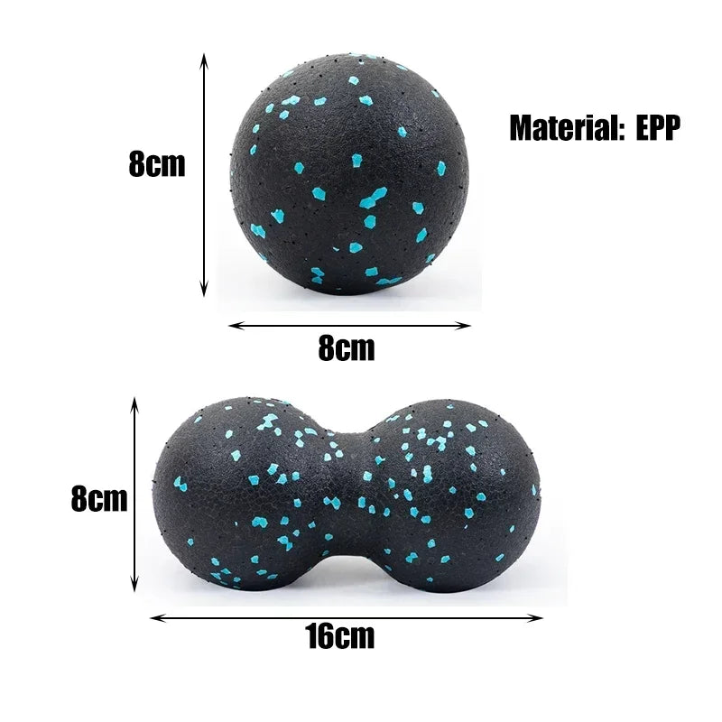 Peanut Massage Ball High-Density Myofascial Release Ball for Muscle Recovery & Pain Relief