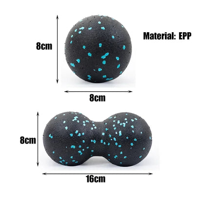 Peanut Massage Ball High-Density Myofascial Release Ball for Muscle Recovery & Pain Relief