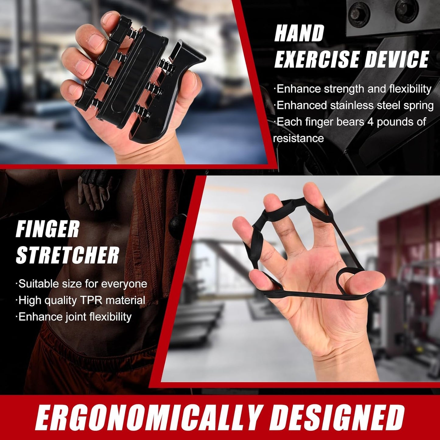 Adjustable Grip Trainer & Forearm Exerciser for Strength, Recovery & Performance