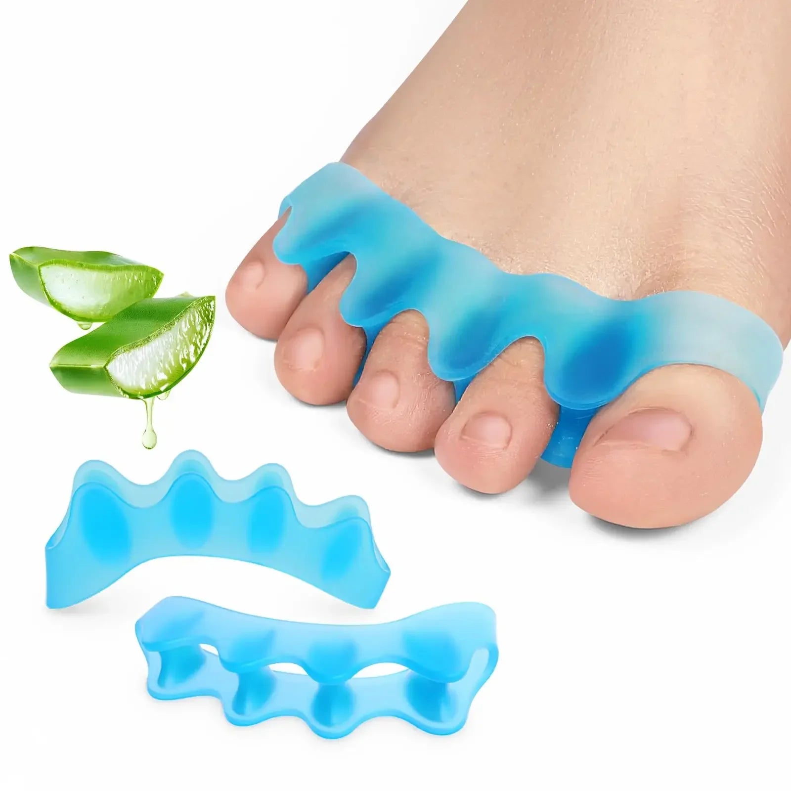 Silicone Toe Separators for Foot Alignment, Comfort & Recovery